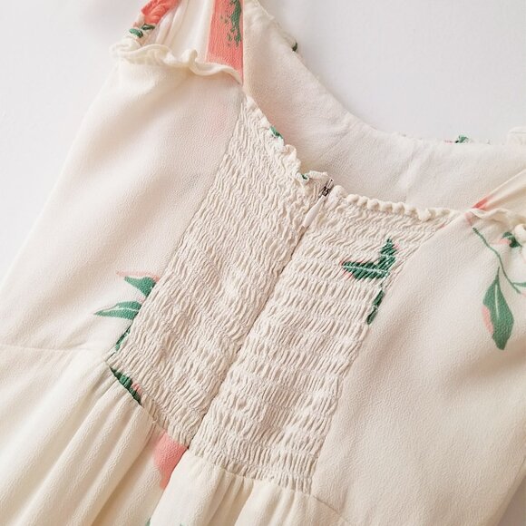 Reformation Christine Ruffle Mini Dress in Lady 0 Rare Romantic Coquette $218 - Picture 12 of 16